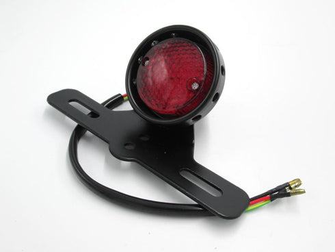 Stop calavera para motos circular con portaplaca trasera